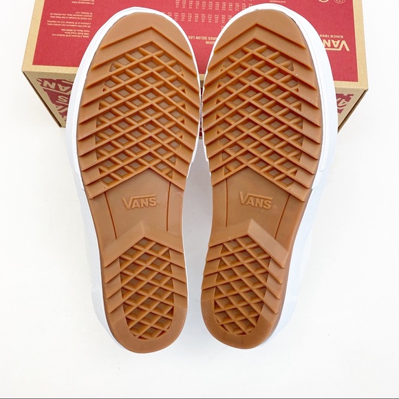 Vans Era Stacked Leather Platform Sneakers: White - Picture 13 of 15